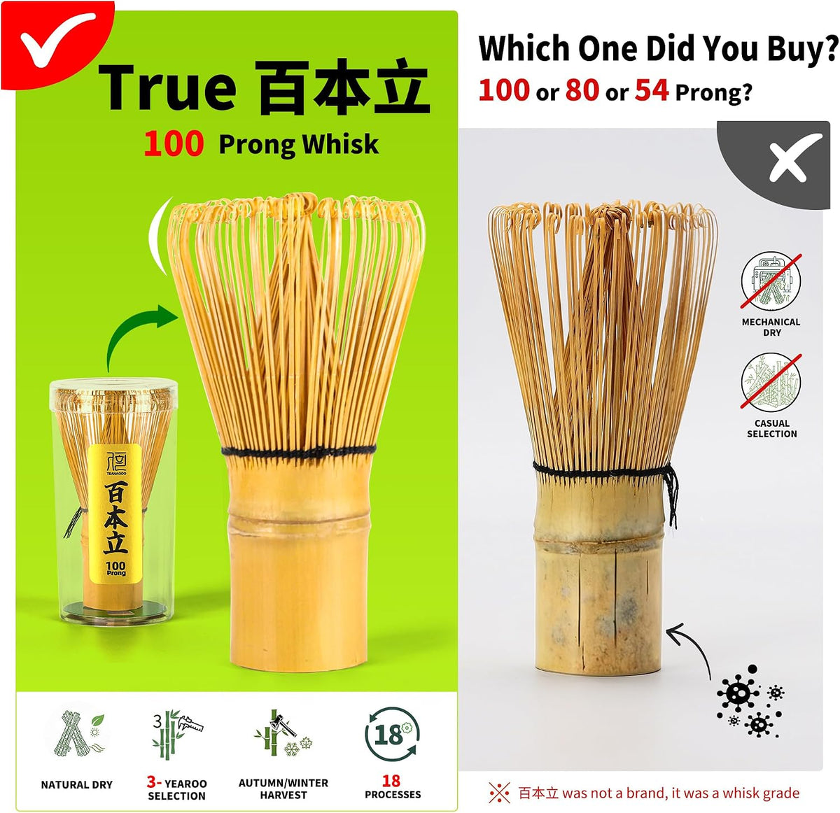 TEANAGOO Matcha Whisk Set Black,7 Pcs Matcha Set,Matcha Kit for Ceremony,Tradition Tea Set for Making Breakfast/Latte,Matcha Whisk Set with Bowl(Chawan)/Whisk and Holder,Gift for Family/Friend
