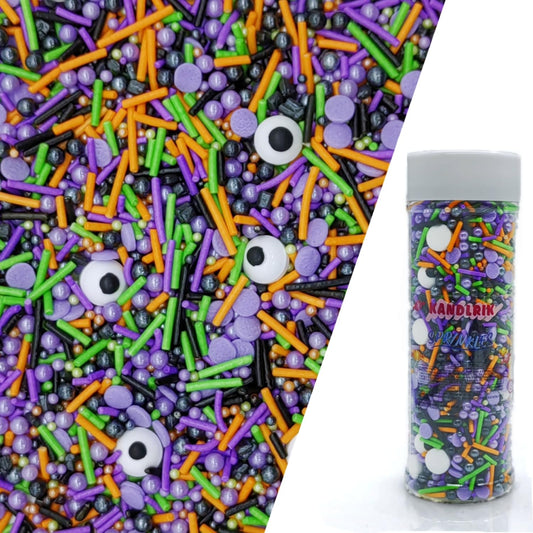 Halloween Sprinkles Monster Theme Eyes Cake Decorations Topper Edible Themed Sprinkles For Cookie Decorating, Chocolate