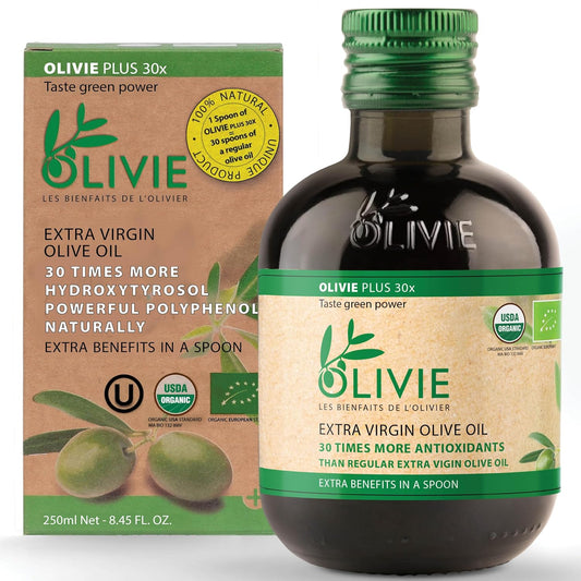 OLIVIE PLUS 30X Organic High Polyphenol Extra Virgin Olive Oil
