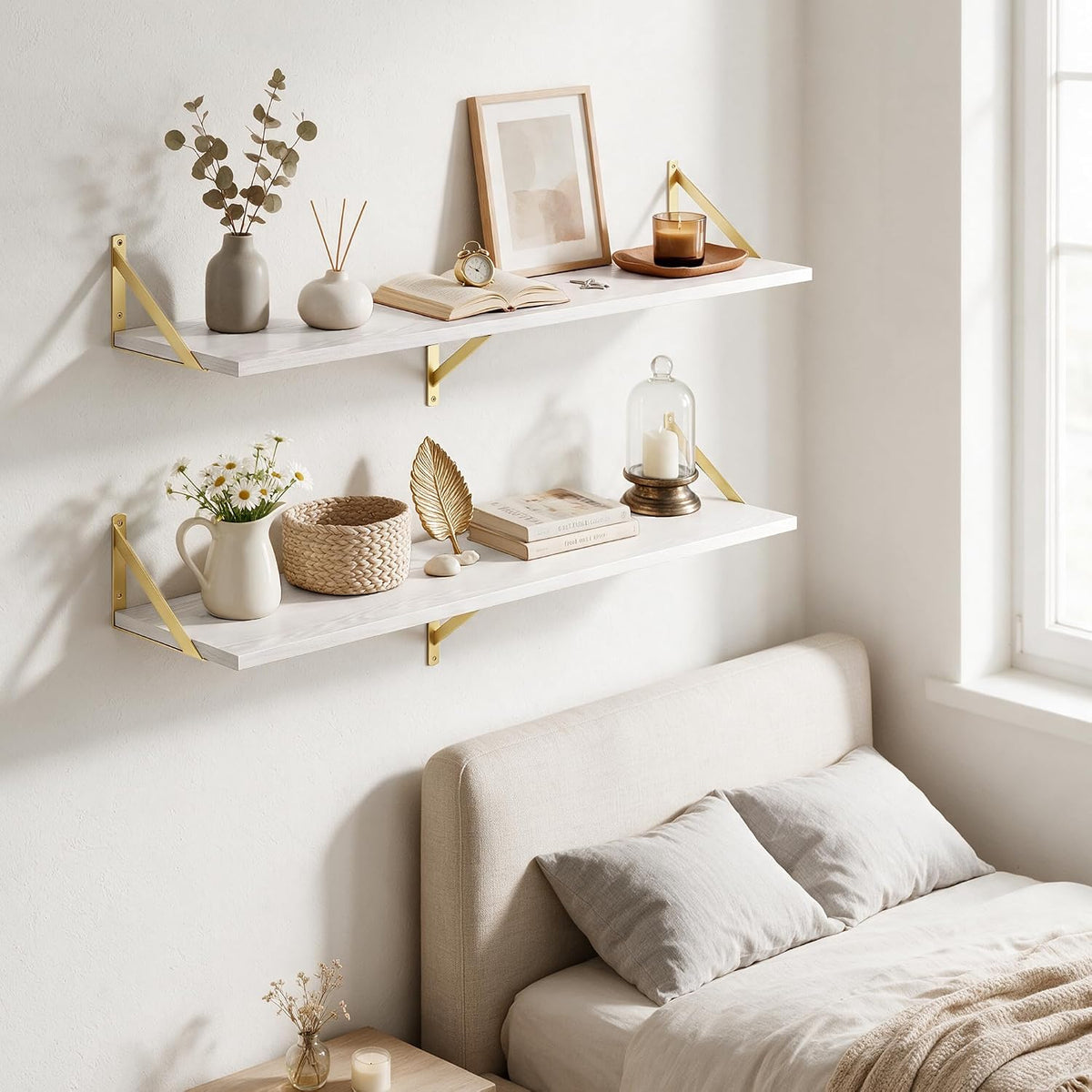Dreamland Wall Mounted Floating Shelves Set of 2
