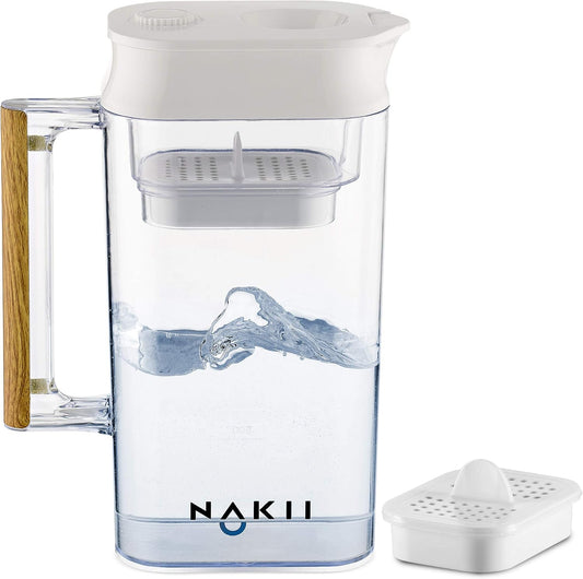 Water Filter Pitcher - Long Lasting 150 Gallons, Supreme Fast Filtration and Purification Technology, Removes Chlorine,