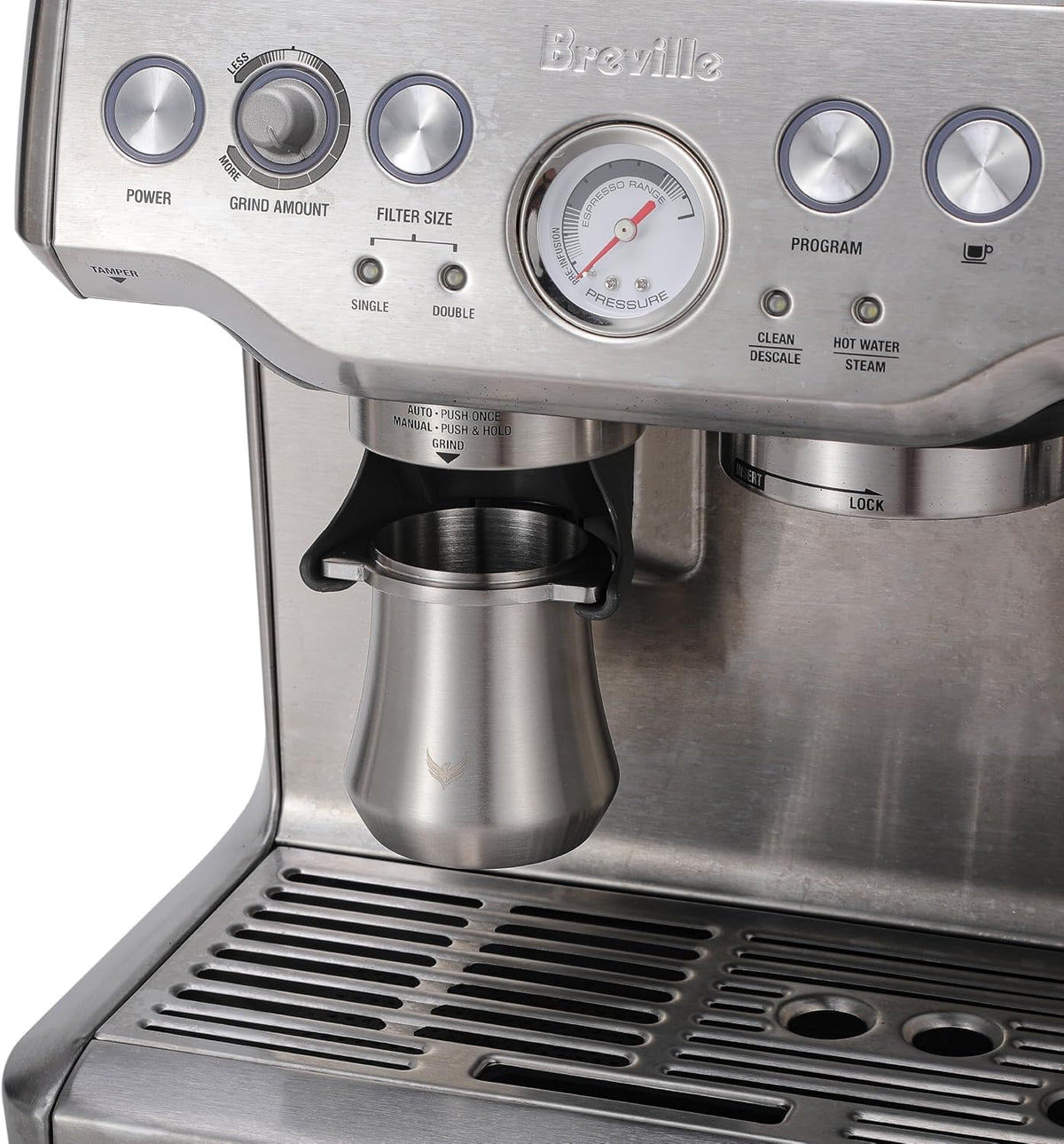 54mm Espresso Accessories Set For Breville Barista Touch, Express, Pro, Bambino Plus Includes Tampier Station, 54 mm Dosing Cup, Naked Portafilter, Distribution Tool, Spring Tamper