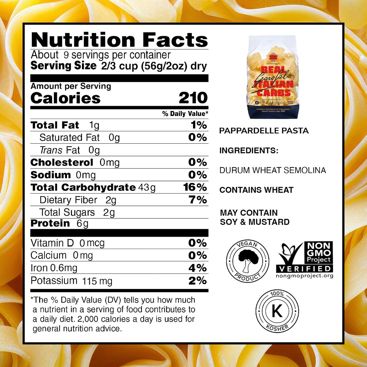Garofalo - Premium Durum Wheat Semolina Pappardelle Pasta