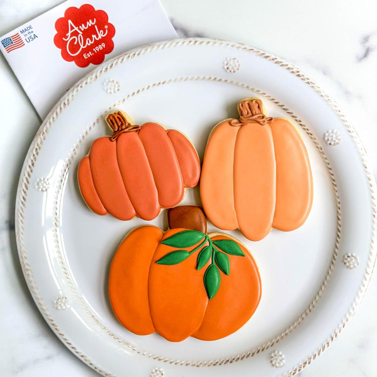 Ann Clark Pumpkin Cookie Cutter Set of 3