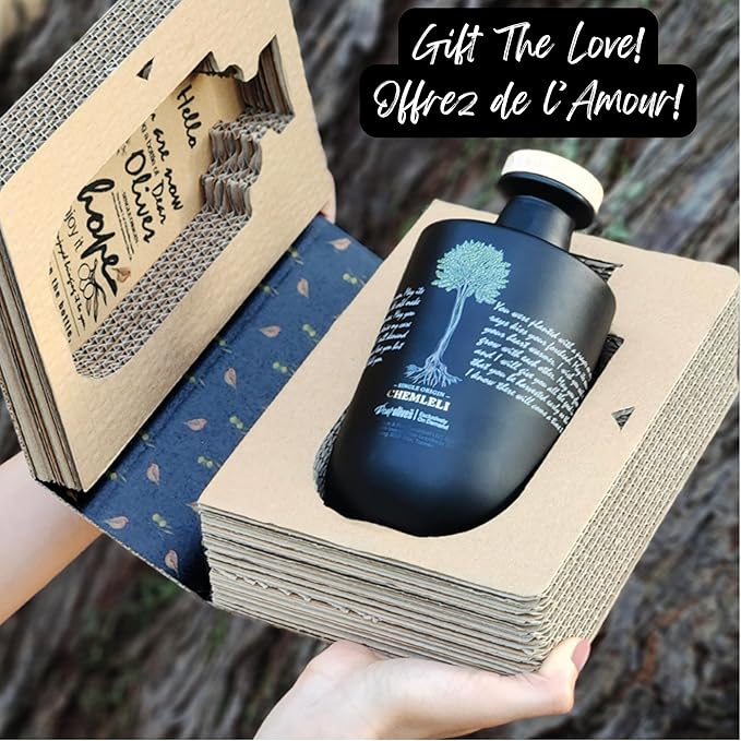 Dear Olives™ – Award-Winning Extra Virgin Olive Oil | Individually Numbered Bottle with a Gift Box | Limited Early Harvest Single-Origin Tunisian EVOO - Fresh Harvest Pure and Natural. 700ml/23.7 Fl Oz - Very High Polyphenol EVOO (Chemlali - Smooth/Douce)