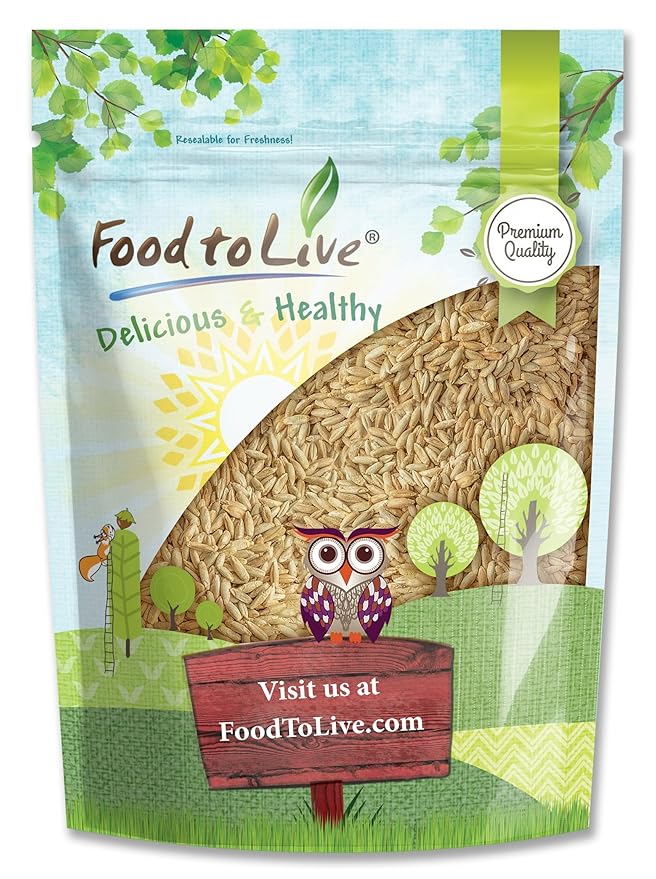 Food to Live Rye Berries, 1 Pound – Whole Grain Powerhouse for Bread, Sourdough, Porridge, and Granola. Rich in Fiber and Nutrients. Raw, Unprocessed, Vegan, Kosher, Seeds in Bulk