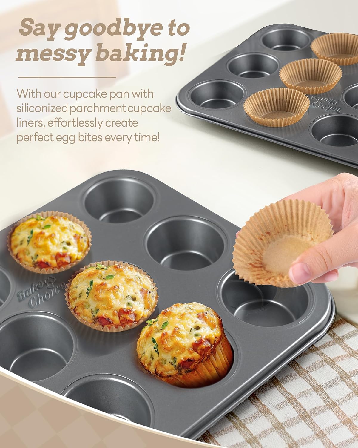 Bake Choice 2 Muffin Pan for Baking