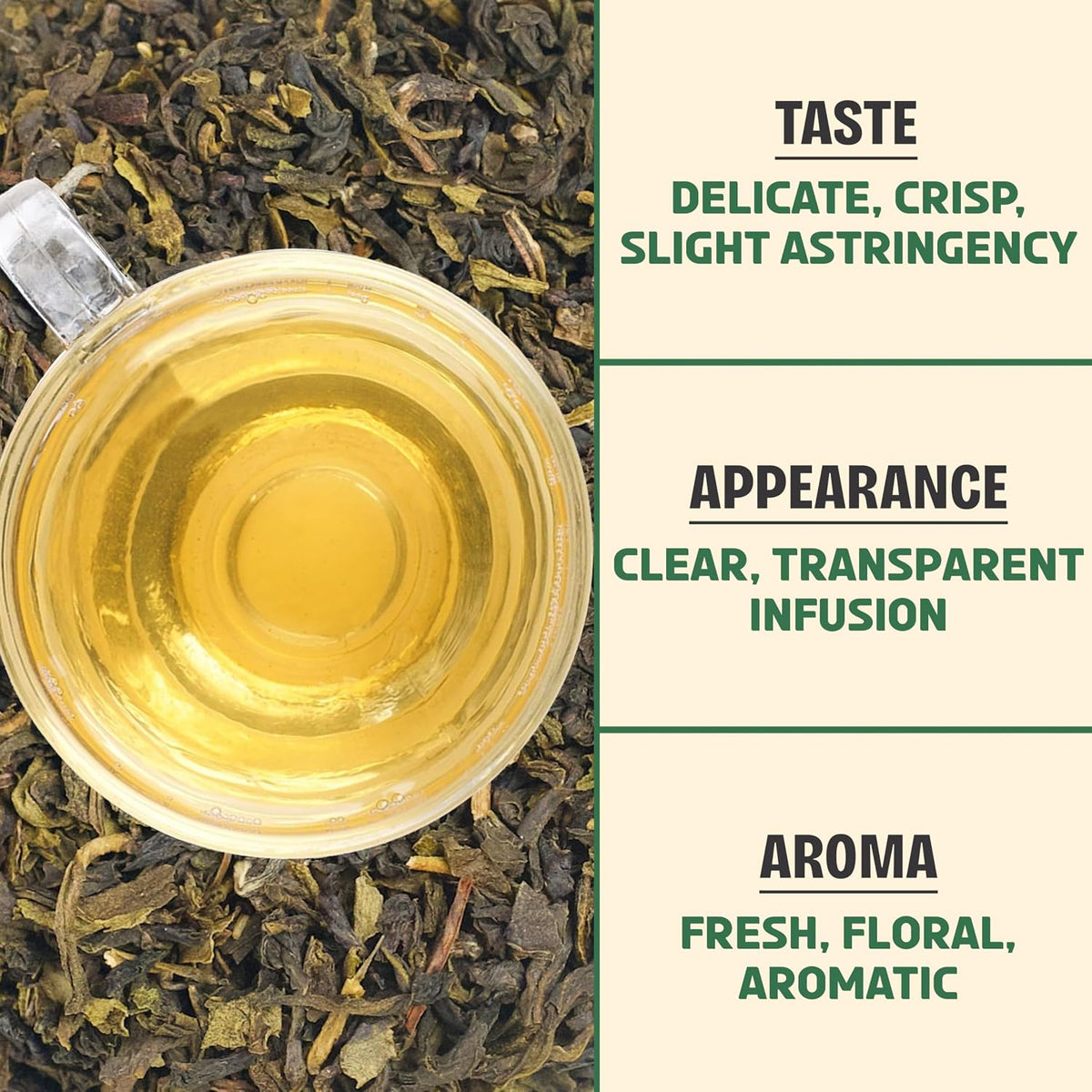 BREWIX Darjeeling Green Tea Loose Leaf (50+ Cups, 3.53oz, 100g) | Pure Single Origin Himalayan Green Tea from India | High Elevation Grown, Smooth and Mellow | Hot or Iced | Gluten Free and Vegan