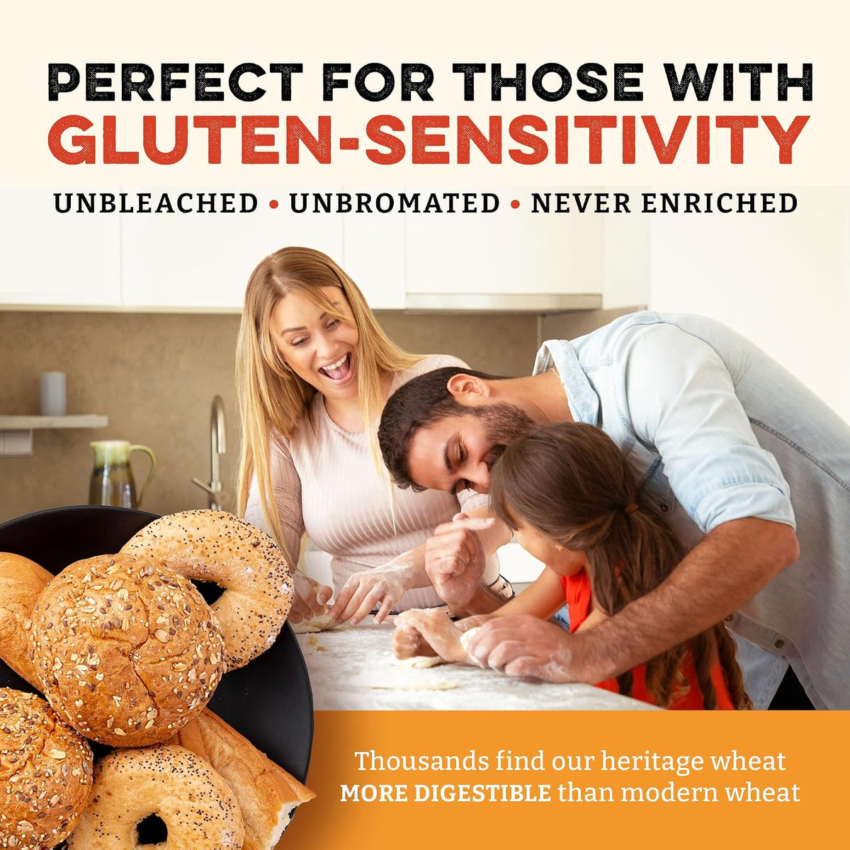Sunrise Flour Mill Heritage Organic Bread Flour Blend - 2.0 lbs