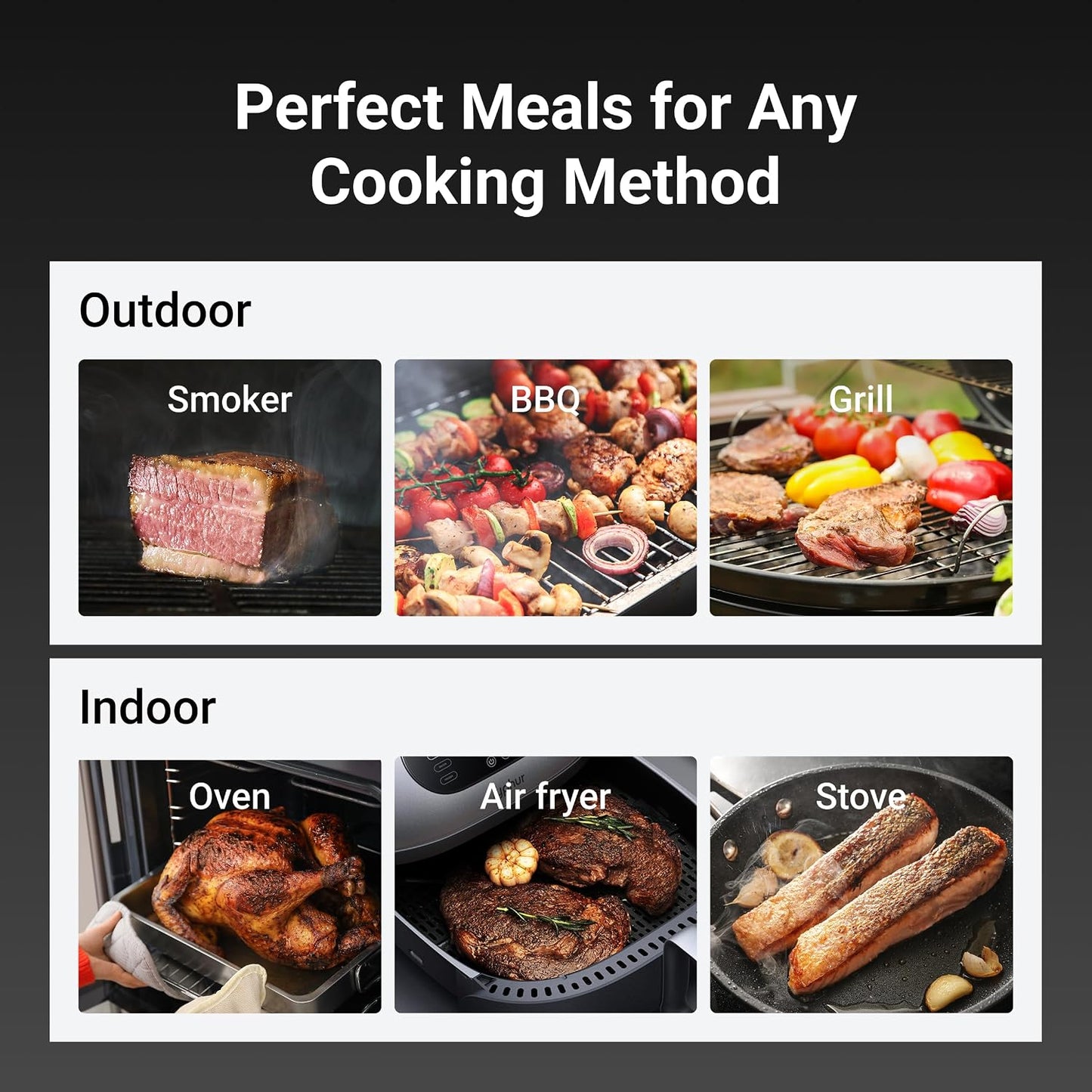 ThermoMaven Sub-1G Wireless Meat Thermometer, 2 Probes WiFi Thermometer