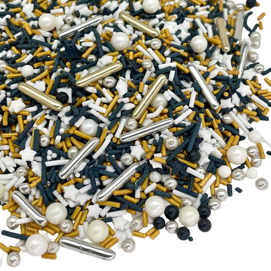 Sprinkles | 4 oz | Gold and silver sprinkles | Metallic sprinkles | New year sprinkles | Glamour sprinkles | Sprinkle mix |