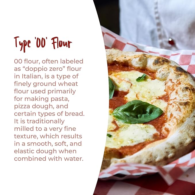 Antimo Caputo Chefs Flour 2.2 LB (Pack of 2) - Italian Double Zero 00 - Soft Wheat for Pizza Dough, Bread, & Pasta