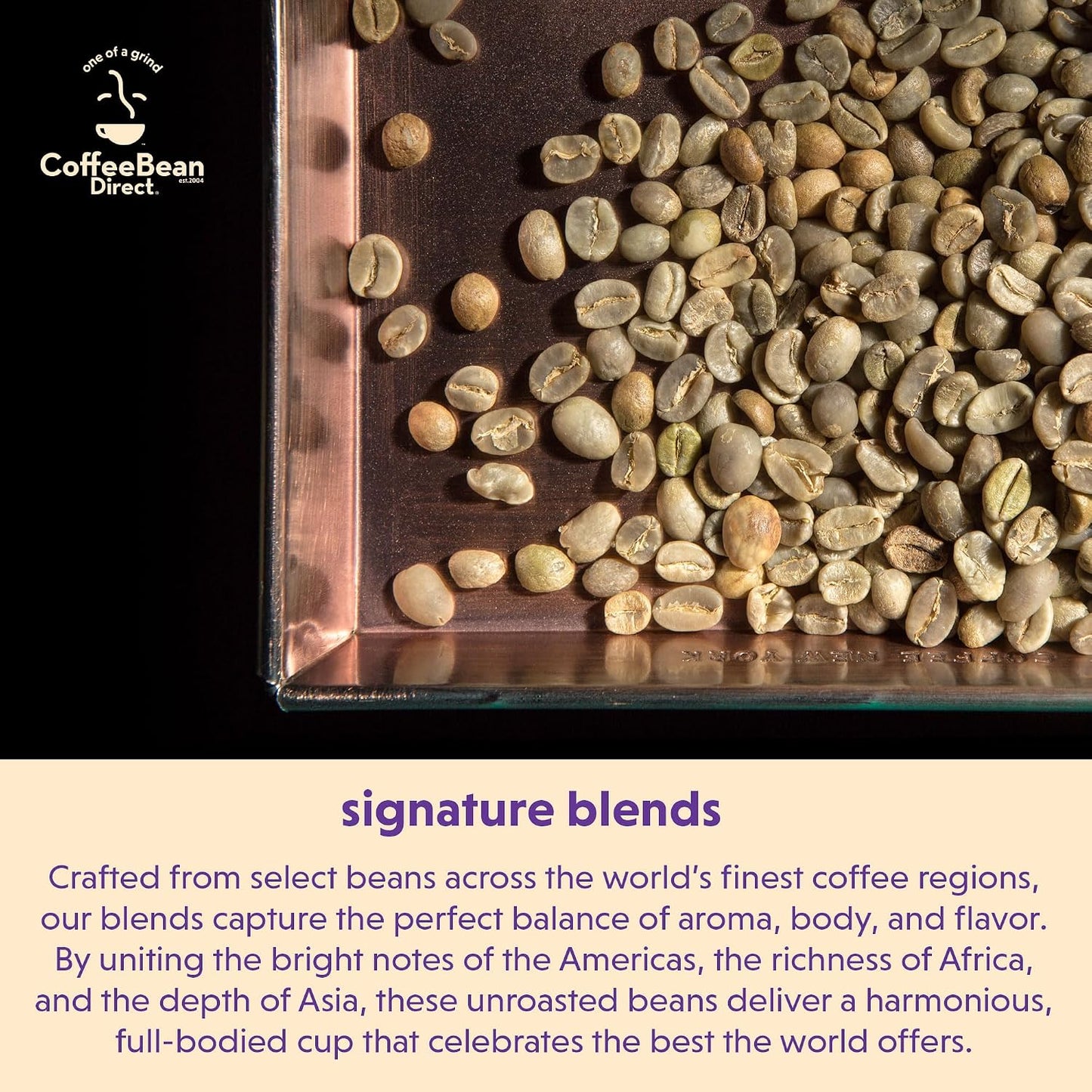 Coffee Bean Direct Unroasted House Blend, 5lb Bag | Raw Coffee Beans for Home Roasting