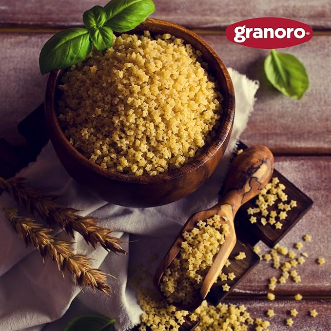 Granoro I Classici Stelline #74 - Star Pasta for Soups, Italian Durum-Wheat, Non-GMO, Vegan, 1 lb Bags (Pack of 2)