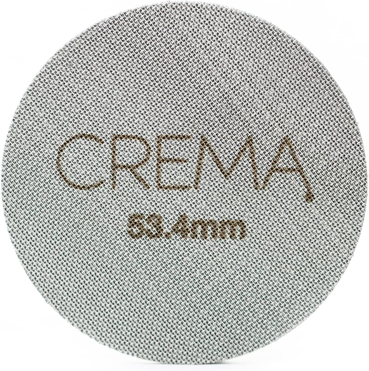 Crema Coffee Products 53.4mm Puck Screen for Barista Models | 1.7mm Thick 316L Steel Filter | Balanc