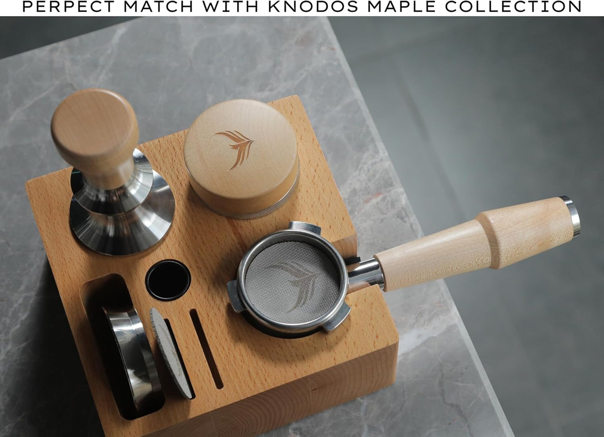 Bottomless Portafilter 54mm Breville Compatible Maple Handle