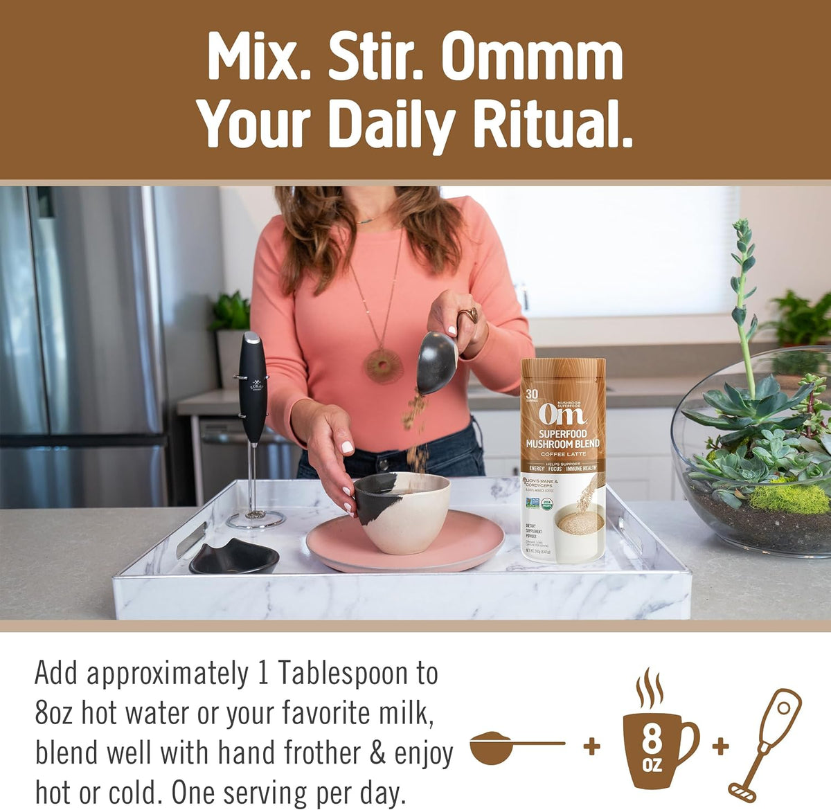 OM MUSHROOM SUPERFOOD Coffee Latte Blend