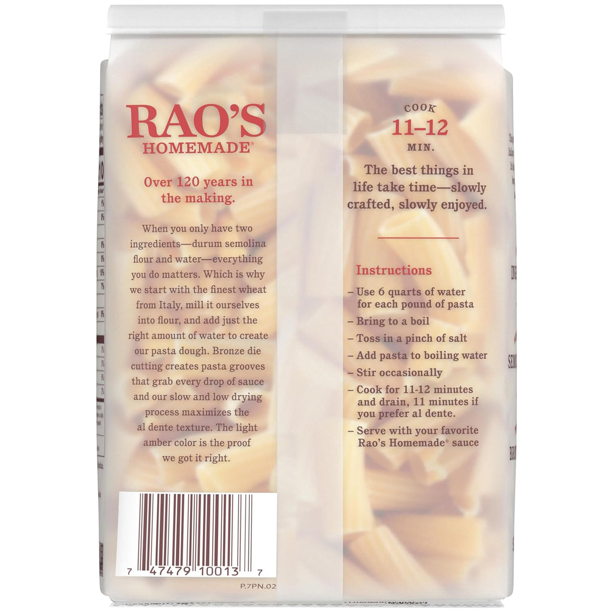 Rao's Homemade Rigatoni Pasta