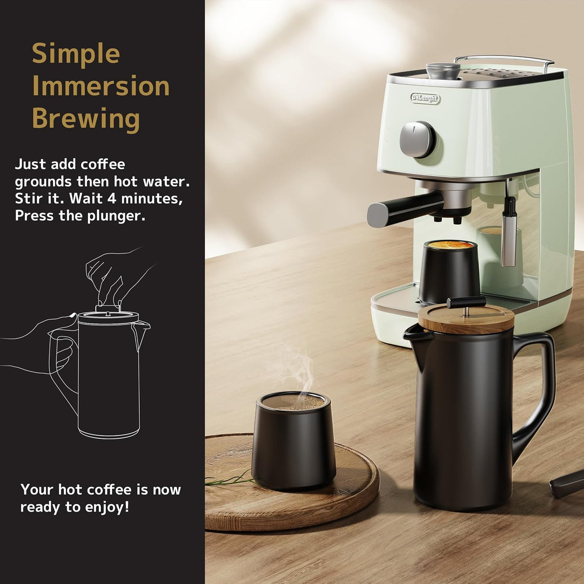 Ceramic French Press 22oz