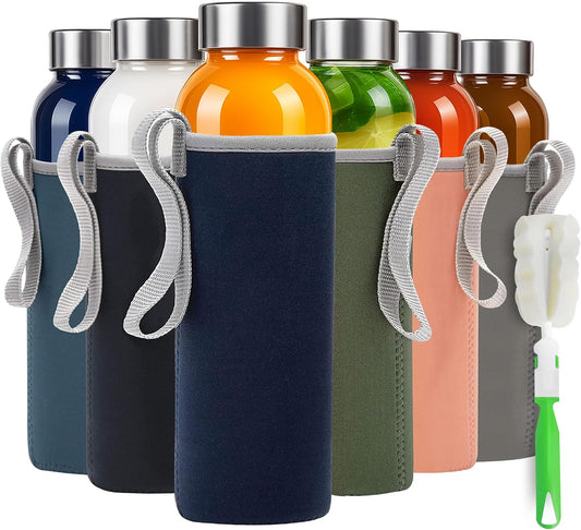Epica Clear Glass Bottles with Lids