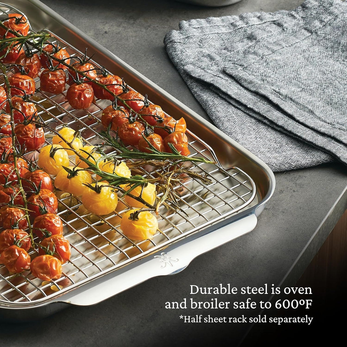 Hestan - OvenBond Collection - 13" x 18" Tri-Ply Clad Stainless Steel Half Sheet Pan