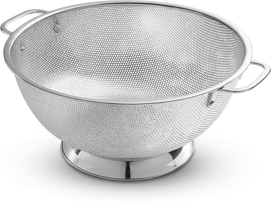 Bellemain Colander for Kitchen – 5 Qt Stainless Steel Strainer with Handle - 18/8 Pasta Strainer Bowl for Pasta, Spaghetti,