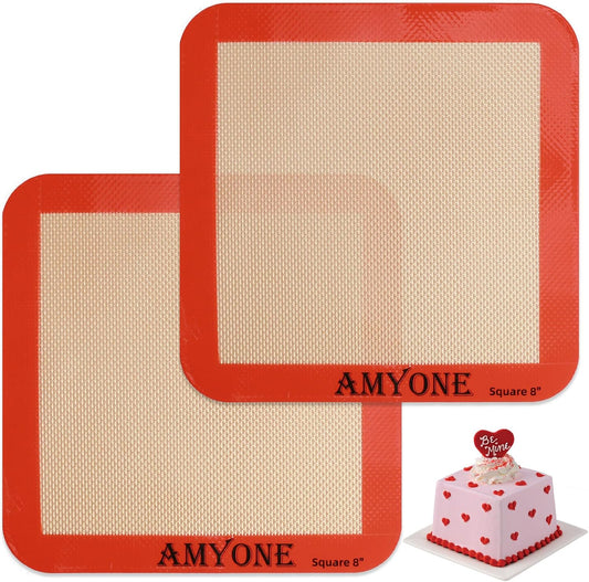 Silicone Baking Mats for 8 inch Square Cake Pan