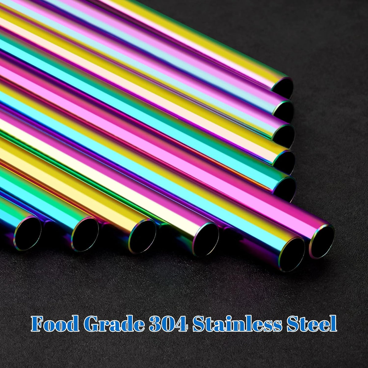 Tomorotec 8PCS Stainless Steel Straws Fit for 40oz Stanley Tumblers