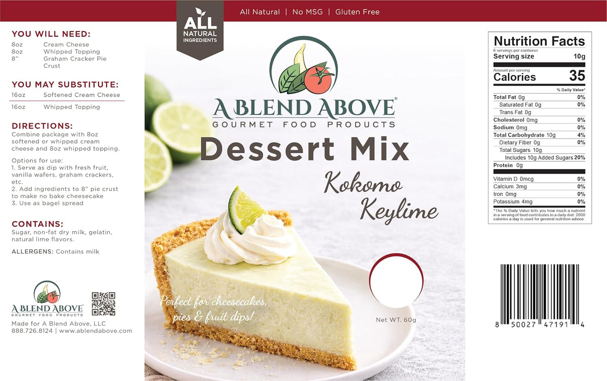 A Blend Above Kokomo Key Lime Pie Mix - No-Bake Desserts