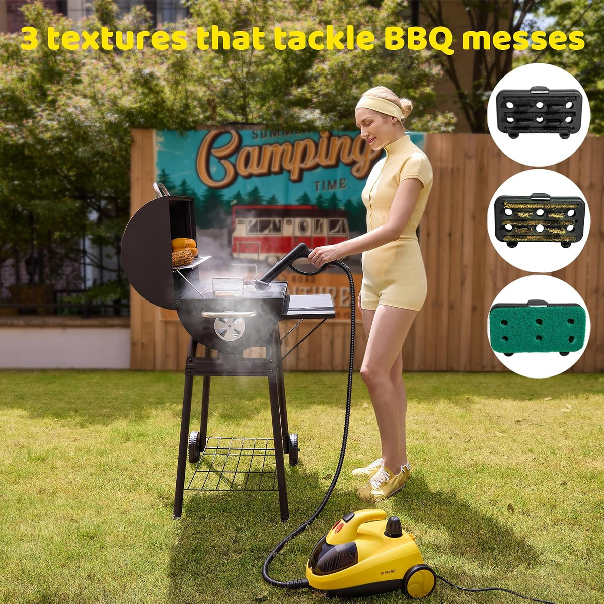 STEAMBOT 34-in-1 Steam Cleaner mop for Home & Car