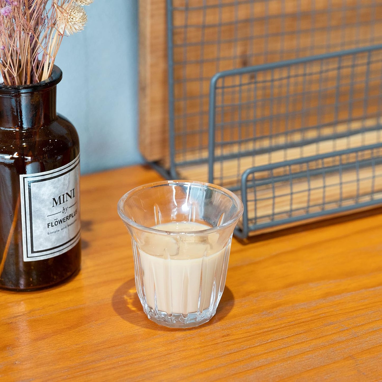 Espresso Cups Set of 2 Clear Glass Cups 3oz for Coffee/Milk, Coffee Mugs Insulated Shot Glasses Regular Espresso Accessories in Kitchen/Office/Bar, Easy to Clean (3oz-2 Pack)