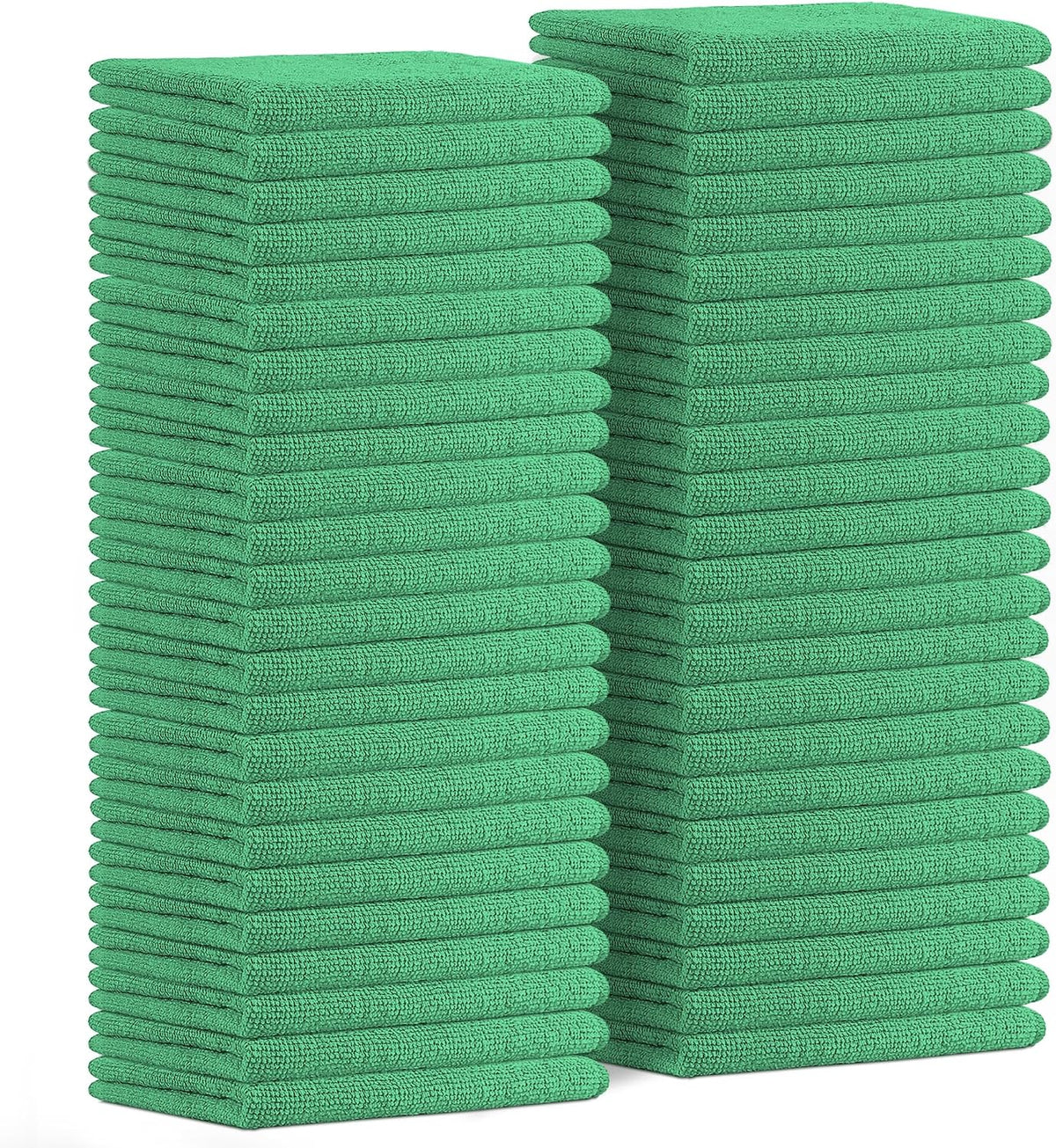 Avalon Towels Microfiber Cleaning Cloths (Value Pack of 48) - Size 16 x 16 Inches, Highly Absorbent Cleaning Rags, Lint Free, Reusable and Washable, Microfiber Towels for Cars
