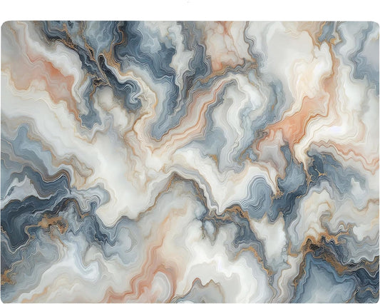 Multicolored White Agate Marble Kitchen Glass Cutting Board Ocean Decorative Gift Marbled Granite Stone Rock Gift For Her