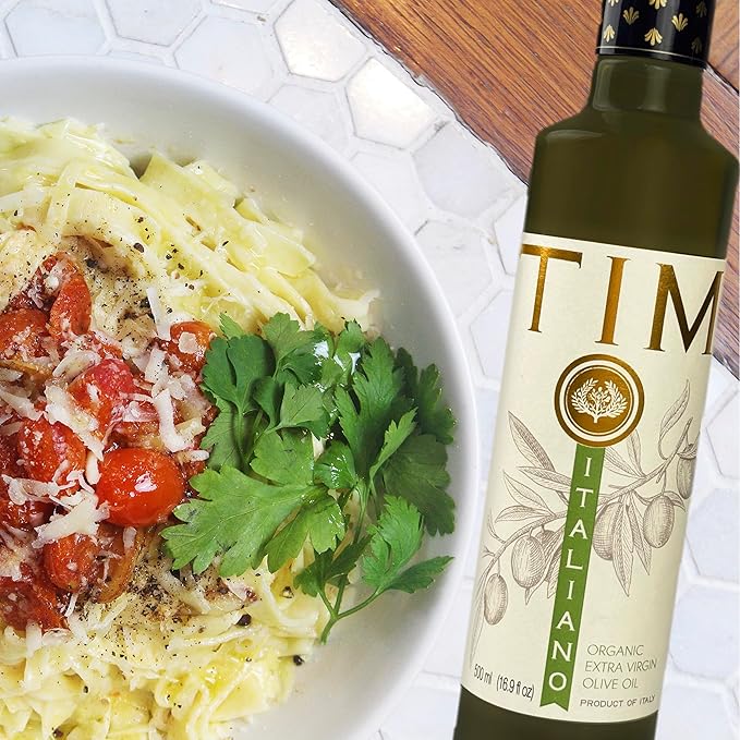 Entimio Italiano Organic Italian Extra Virgin Olive Oil from Italy, 500+ mg/kg High in Polyphenols, 2025 Gold Winner, Tuscany evoo, Cold Extracted, Lab Tested for Drinking, Cooking, and Finishing