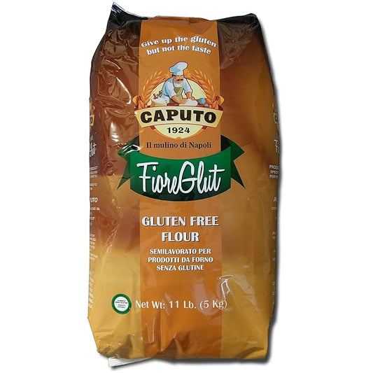 Antimo Caputo Gluten Free Pizza Flour 11 Lb Bulk - All Natural Multi Purpose Flour & Starch Blend for Baking Pizza, Bread, &