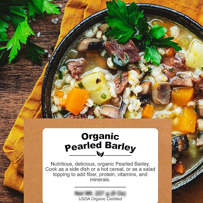 Be Still Farms Organic Pearl Barley Grain (4.8lb) - Pearled Barley Seeds for Soup Pot in Bulk - Not Hulled | Similar to Hulless Barley | Quick Cook Barley for Porridge Cereal | USDA Organic | Vegan