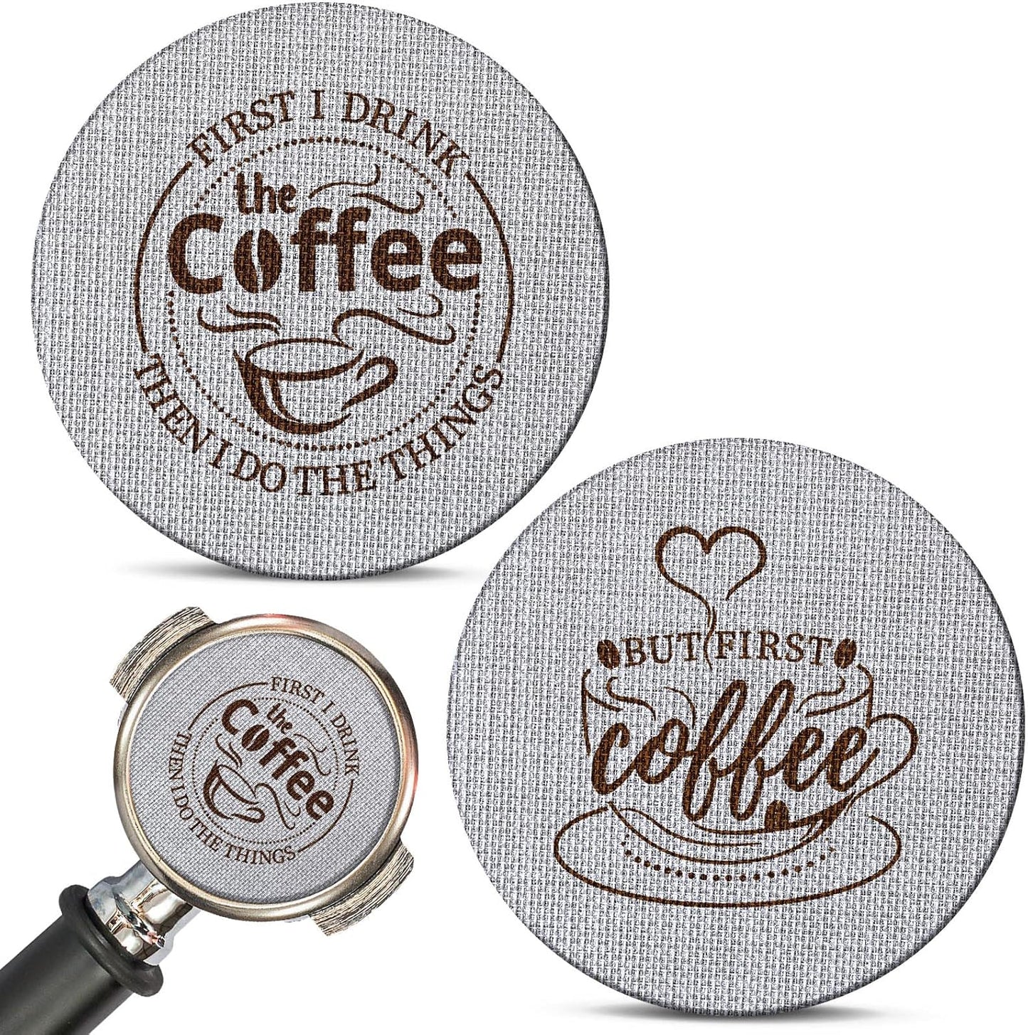 Yaomiao 2 Pieces 58.5mm Espresso Puck Screen, 1.7mm Thickness 150 Micrometre Reusable Barista Espres
