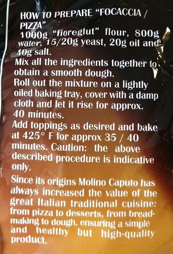 Antimo Caputo Gluten Free Pizza Flour 11 Lb Bulk - All Natural Multi Purpose Flour & Starch Blend for Baking Pizza, Bread, & Pasta