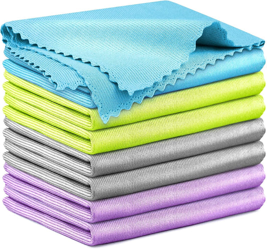Microfiber Cleaning Cloth Glass Window Stainless Steel Mirror Polishling Rags Eyeglass Windshield Household Nano Sparkle