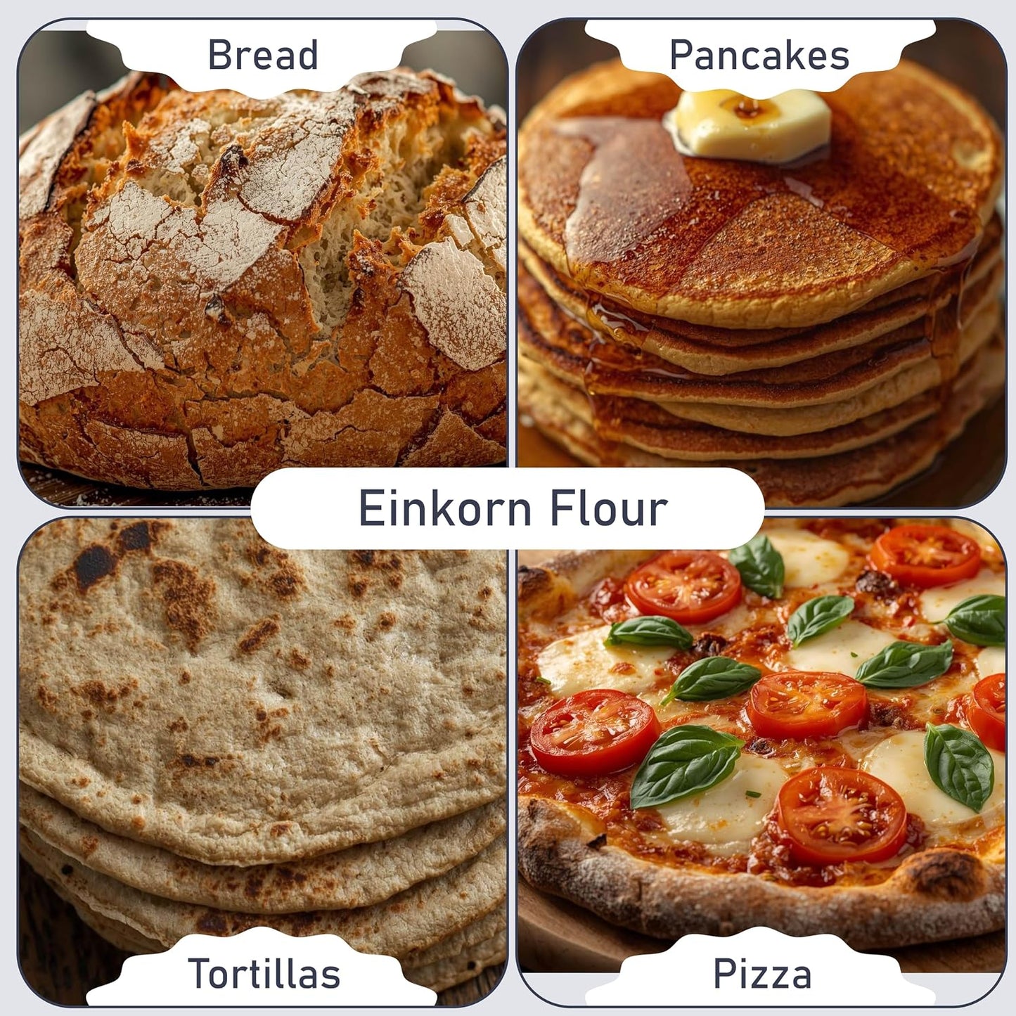 Great River Milling Organic Einkorn Flour, Ancient Grain, 25 lb | Organic Einkorn Flour for sourdough, sandwich loaves, rolls, pizza dough, muffins and rustic baking; hearty wheat flavor