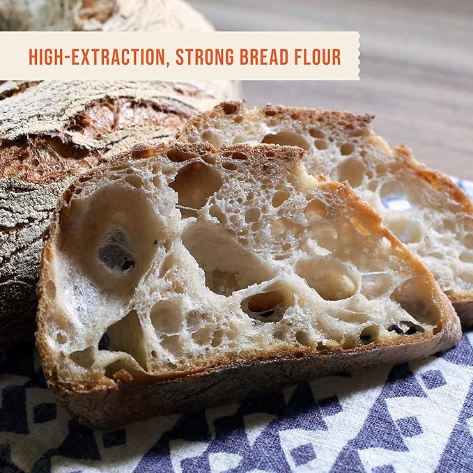 CENTRAL MILLING 100% Organic Artisan Bread Flour - 25 lbs - Old World