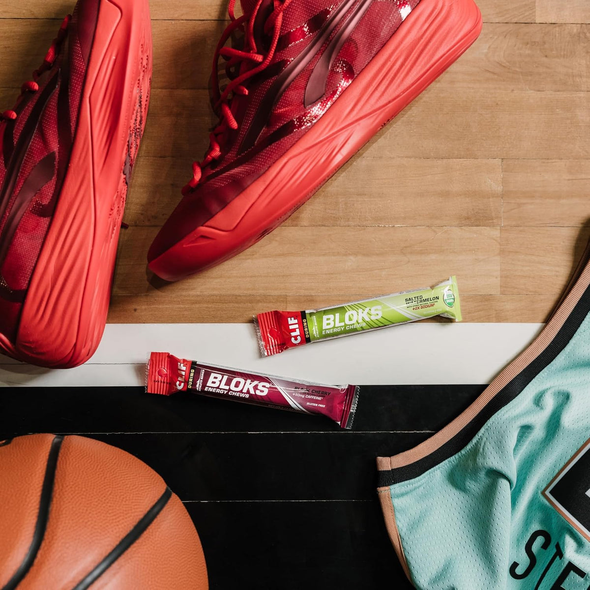 CLIF BLOKS Energy Chews with Caffeine, Variety Pack, 8 Packs | 25-50mg Caffeine* per serving, Non-GMO, Plant-Based, Fast Fuel for Cycling and Running, Quick Carbohydrates and Electrolytes
