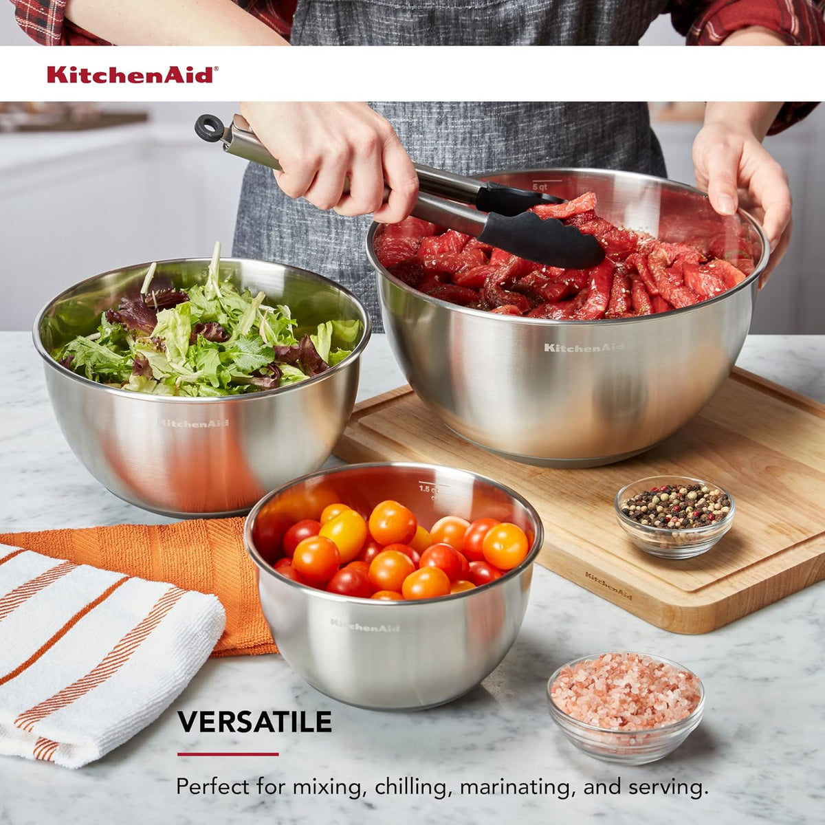 KitchenAid Stainless Steel Mixing Bowls
