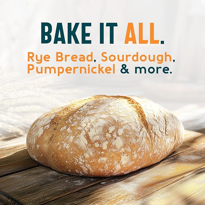 One in a Mill Whole Rye Flour 4LB |100% All-Natural Unbleached Pre-sifted Bread Flour for Baking Cakes, Pie Crusts & Artisan Doughs