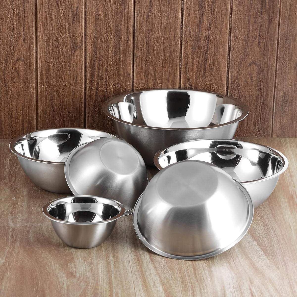 YBM HOME 10.25 Quart Stainless Steel Premium Mixing Bowl – Heavy Duty Deep Prep Bowl for Baking, Cooking, Dough Mixing, Salad Serving &amp; Commercial Kitchen Use
