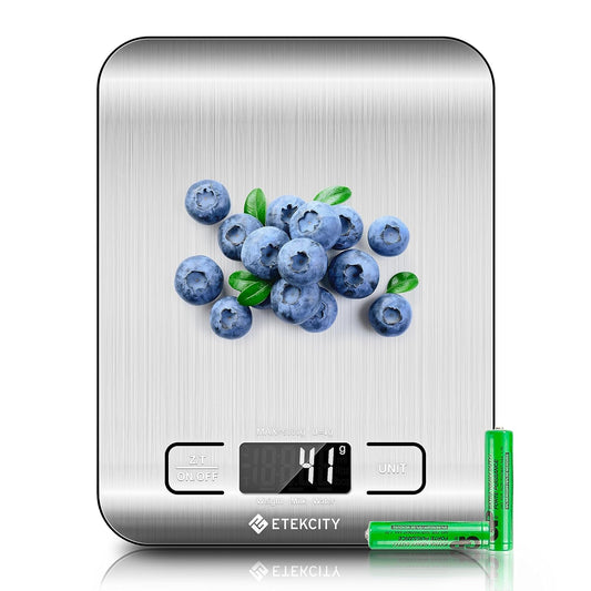 Etekcity Food Kitchen Scale, Digital Grams and Ounces for Weight Loss, Baking, Cooking, Keto and Meal Prep, LCD Display,