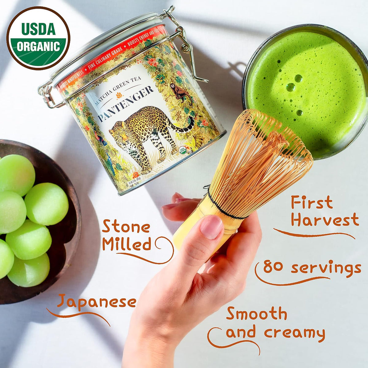 Pantenger Organic Matcha Green Tea Powder
