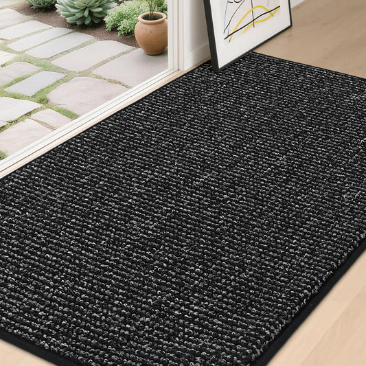 BEQHAUSE Dirt Trapper Door Mat 36" x 60", Non-Slip Washable Doormats Entrance Mat, Dirt Resistant and Absorbent Welcome Mat,