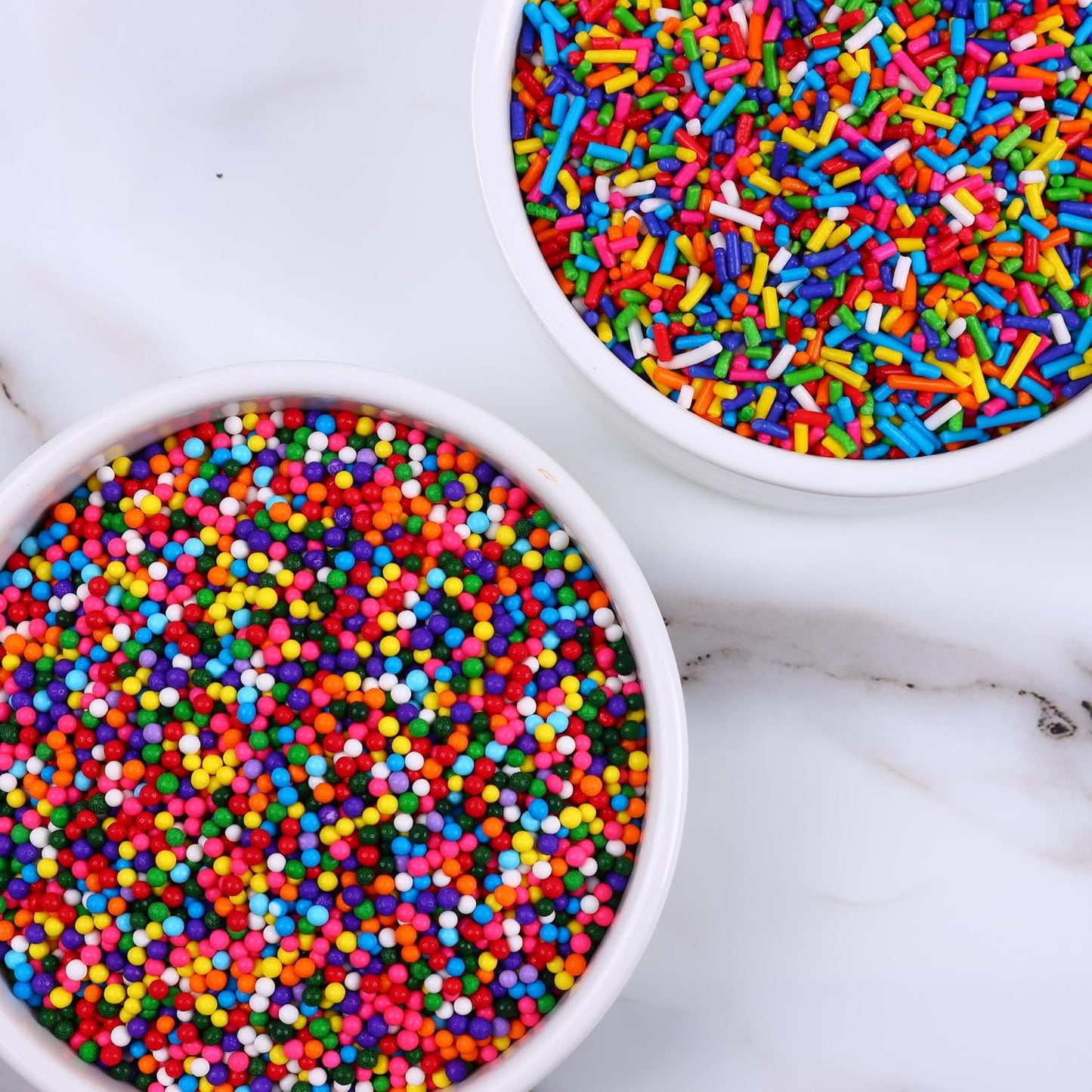 Rainbow Sprinkles, Confetti Sprinkles Bulk, Rainbow Sprinkles for Cake Decorating, Chocolate, Cupcake, Baking Sprinkles, and Ice Cream Toppings. (120g/4.2oz)