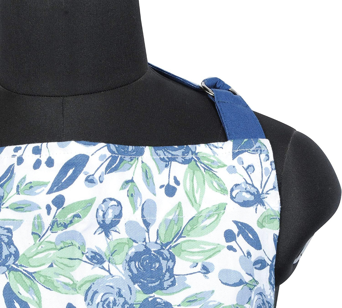 Cotton Aprons for Women with Pocket, Adjustable Strap &amp; Waist Ties - Washable Aprons for Baking, Cooking, Gardening (27.5 x 33 Inches - Blooming Floral)